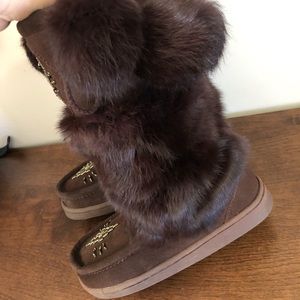 Details Shoes - New Leather and rabbit fur muk Luks Details Shoes - New Leather and rabbit fur muk Luks
